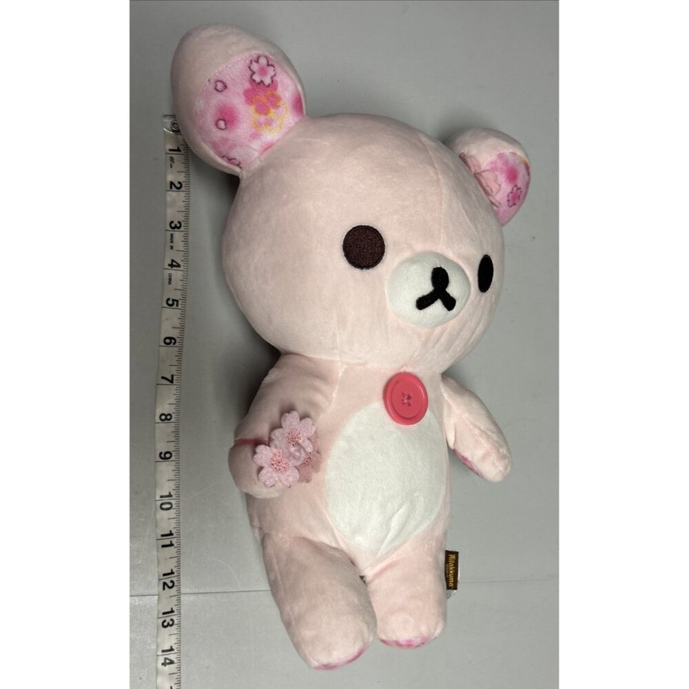 Rilakkuma Cherry Blossom Bear Plush Cute Pink - Picture 6 of 6